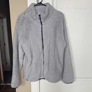 PINK Victoria's Secret Gray Fleece Jacket